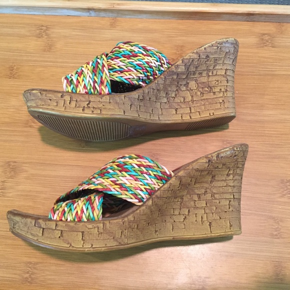 Vintage Bongo cork wedge. EUC. - Picture 3 of 8